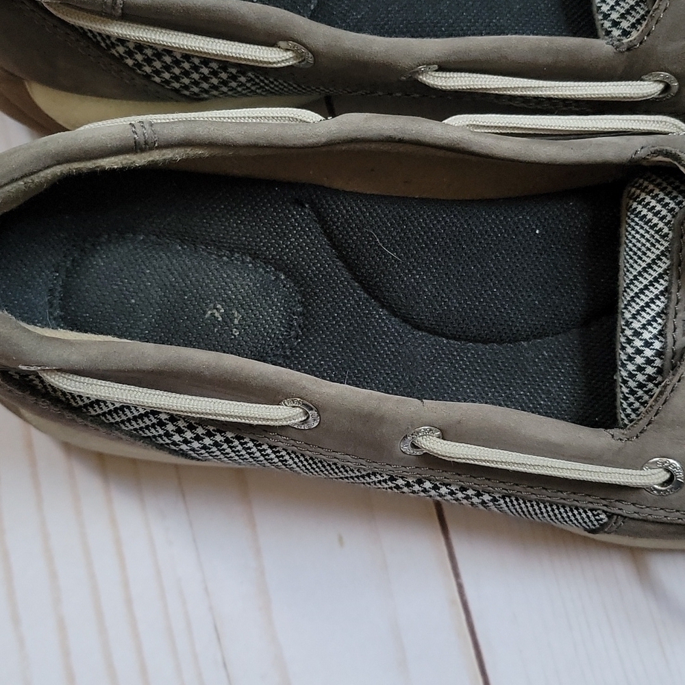 Sperry Tops-sider 7.5 Boat Shoes Taupe Women's Narrow Fit - Picture 6 of 8